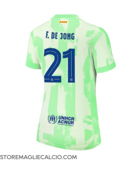 Barcelona Frenkie de Jong #21 Maglia Gara Terza Repliche 2024-25 Donna